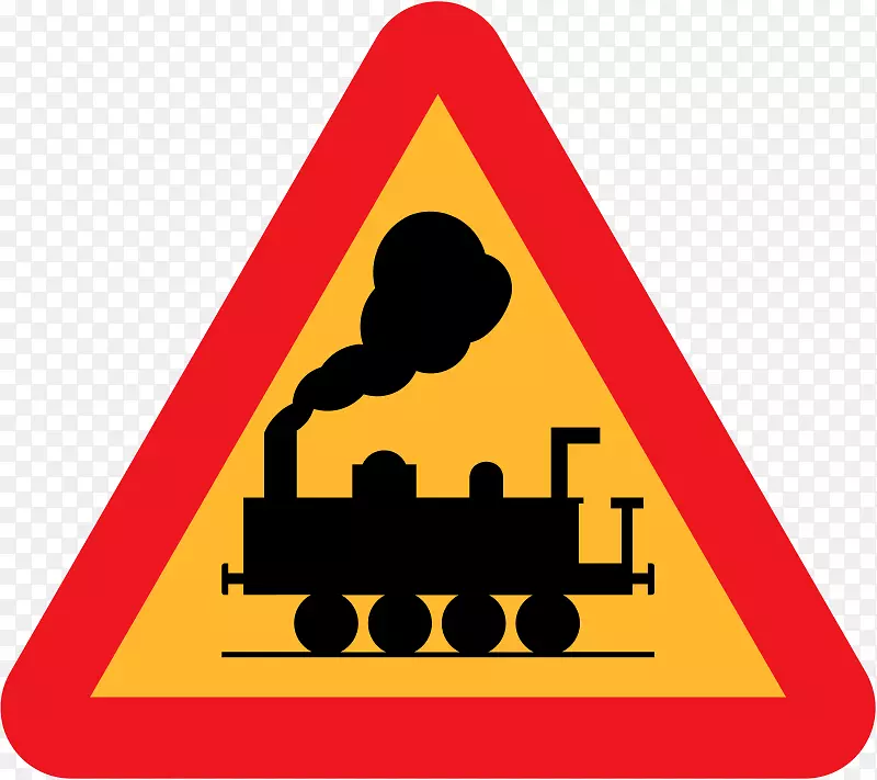 铁路运输列车等级交叉交通标志警告标志-火车