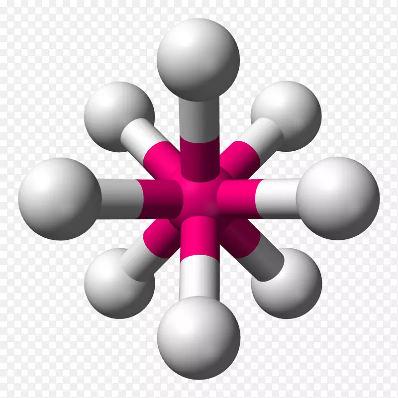 VSEPR理论平方反棱镜分子几何分子-AX