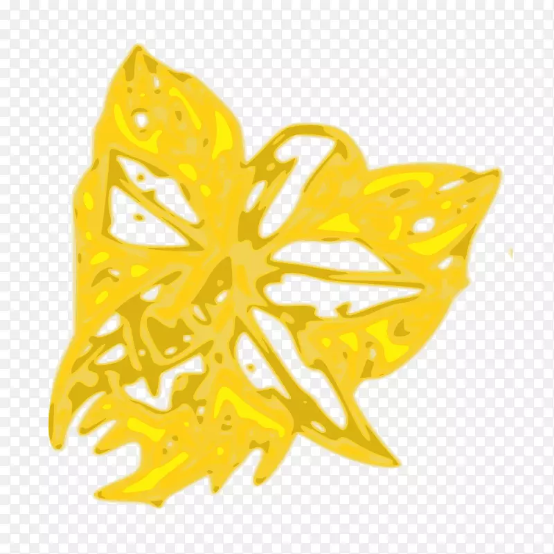 电脑图标剪贴画-花黄色