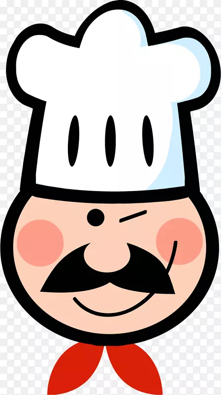 厨师制服帽夹艺术-卡通标志