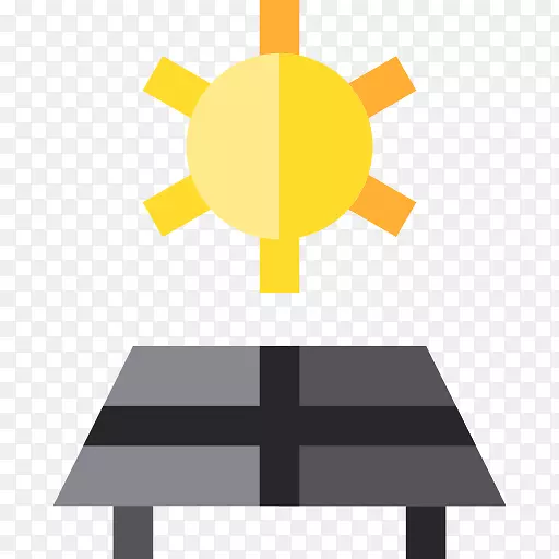 太阳能计算机图标太阳能电池板