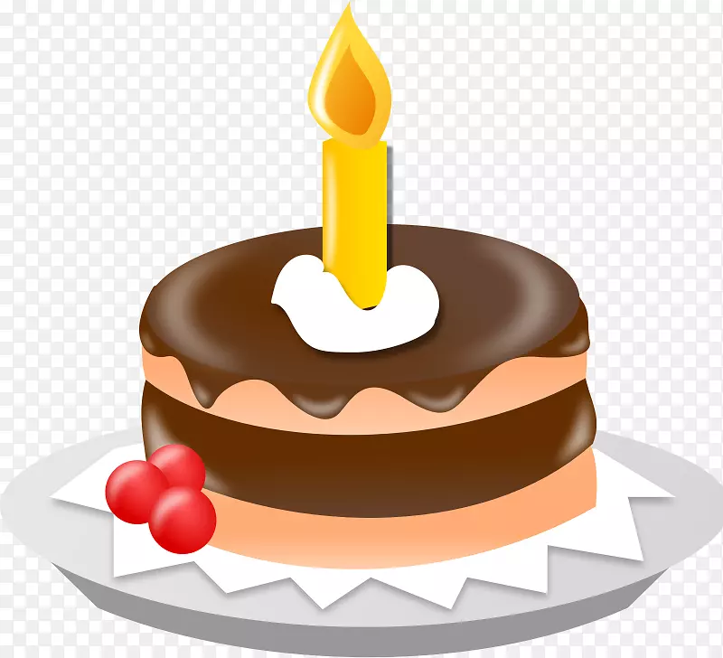 生日蛋糕馅饼巧克力蛋糕结婚蛋糕剪贴画-生日