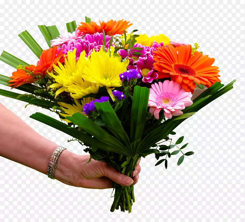 祝结婚纪念日、生日贺卡和便笺卡-一束鲜花