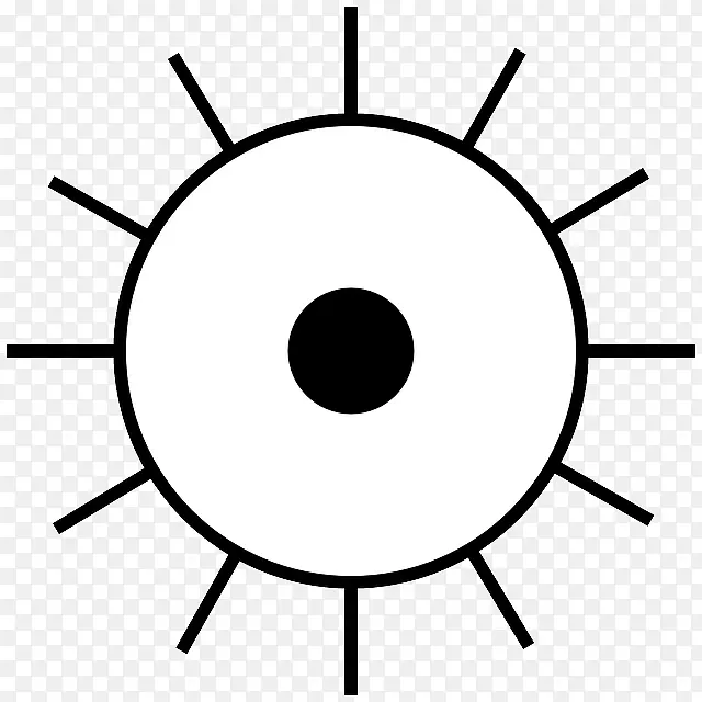 钟面时客厅-太阳射线