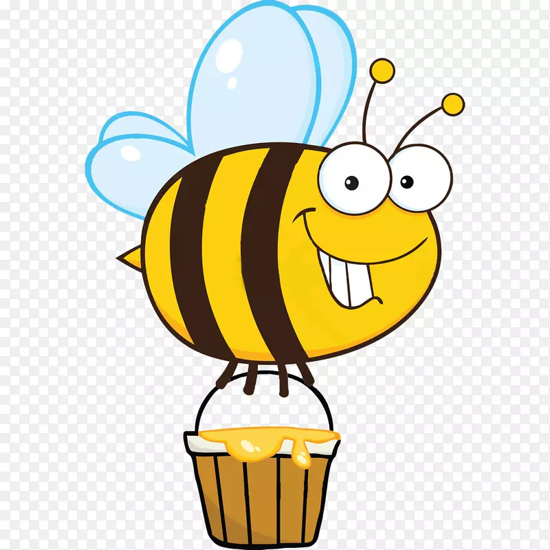 蜜蜂版税-免费绘画剪贴画-蜜蜂