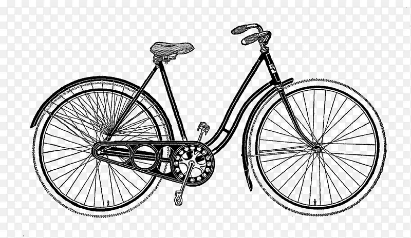 货运自行车，老式服装，自行车剪贴画.自行车