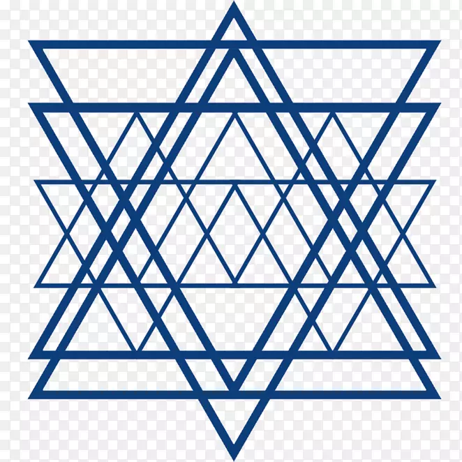 Rosh Hashanah着色书mandala Torah-三角