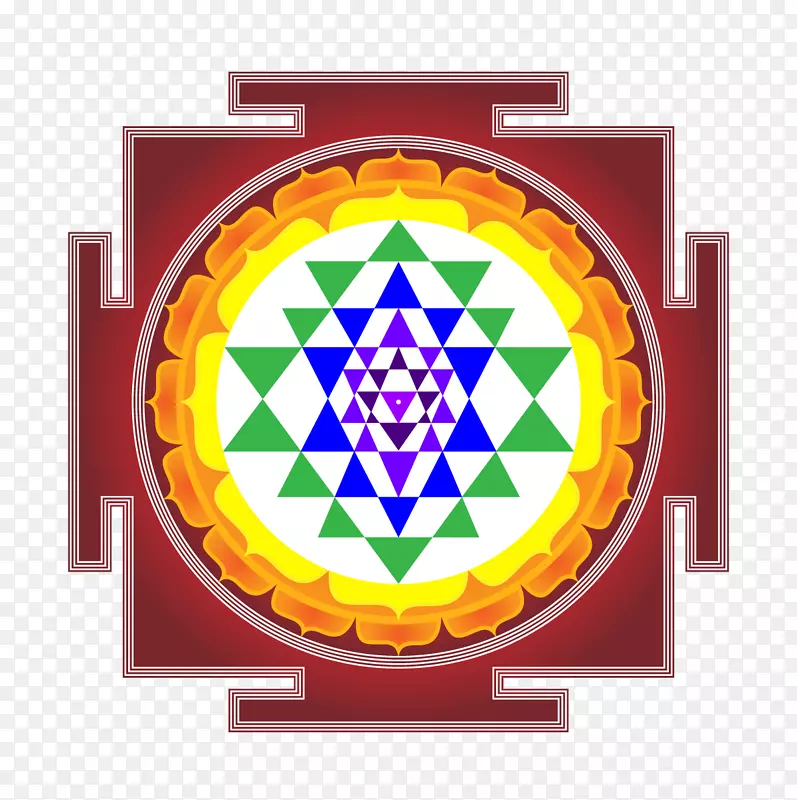 斯利扬特拉湿婆符号神圣几何学-脉轮