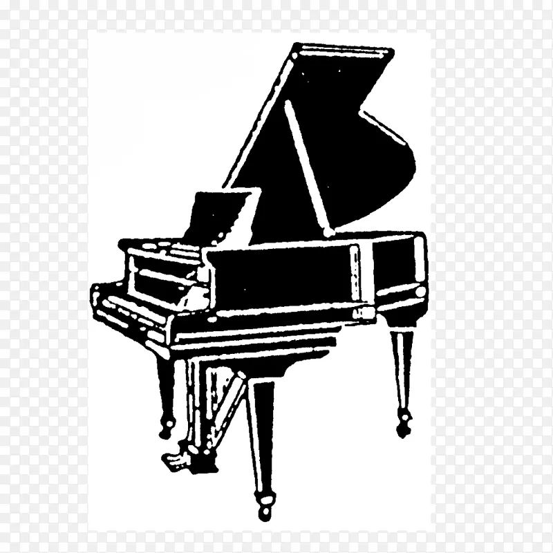钢琴，乐器，键盘.橡皮图章