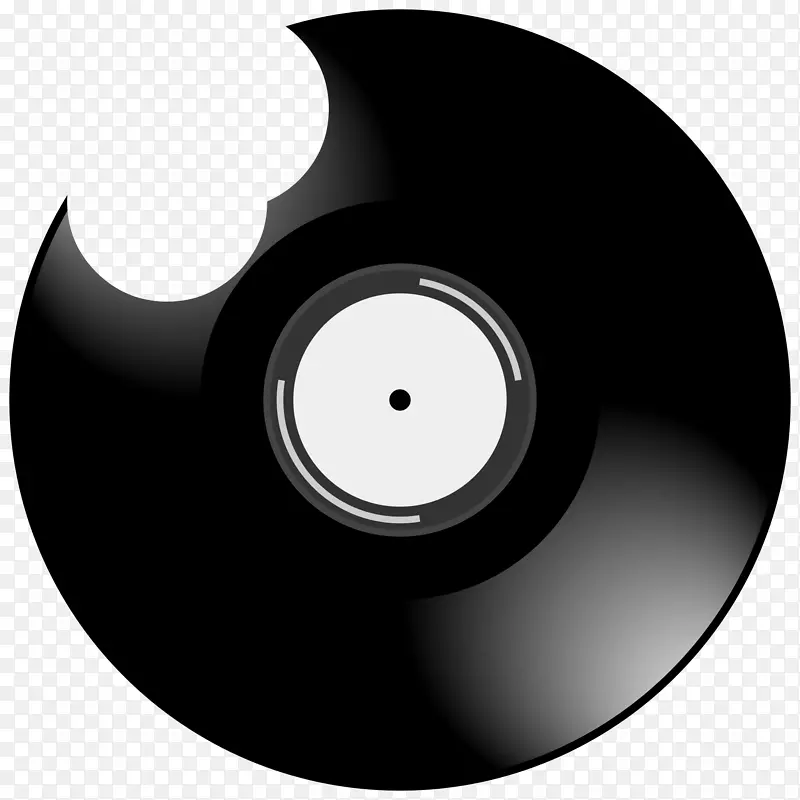 留声机记录光盘数据存储黑记录