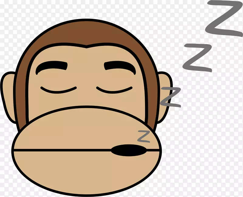 猿猴画夹艺术-睡眠