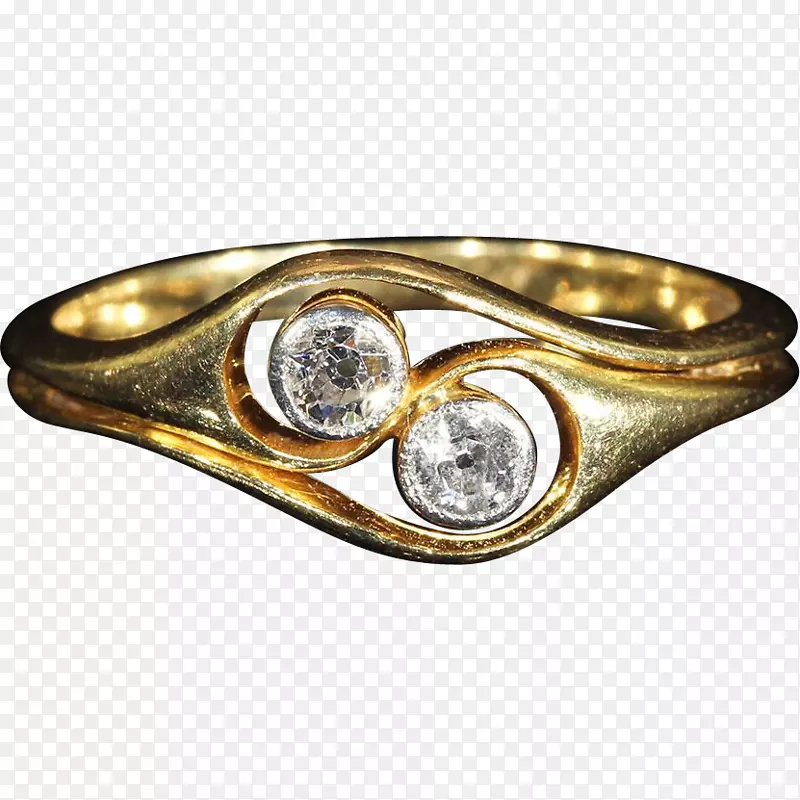 订婚戒指珠宝钻石艺术新品-古董黄金