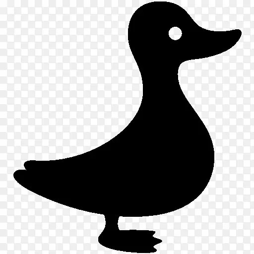 鸭子电脑图标鹅夹艺术-鸭子