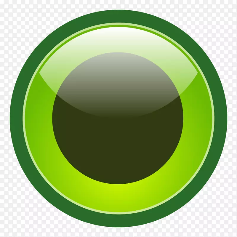 圆椭圆-绿色圆