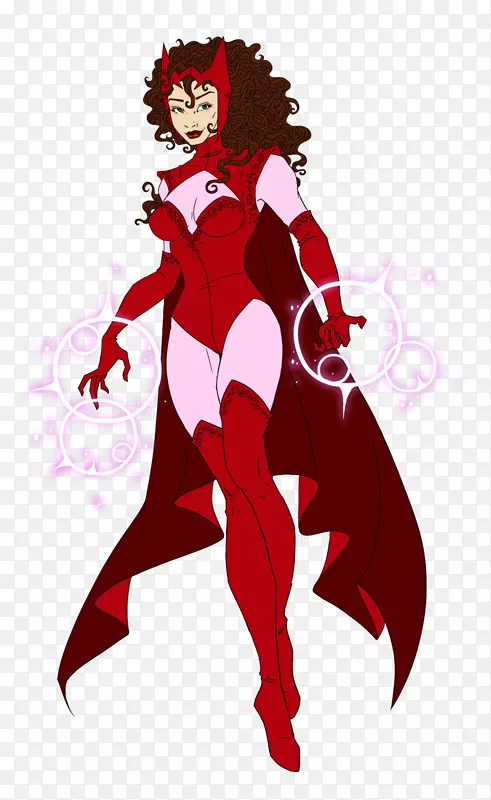 万达·马克西莫夫女超级英雄超级反派粉丝艺术红女巫