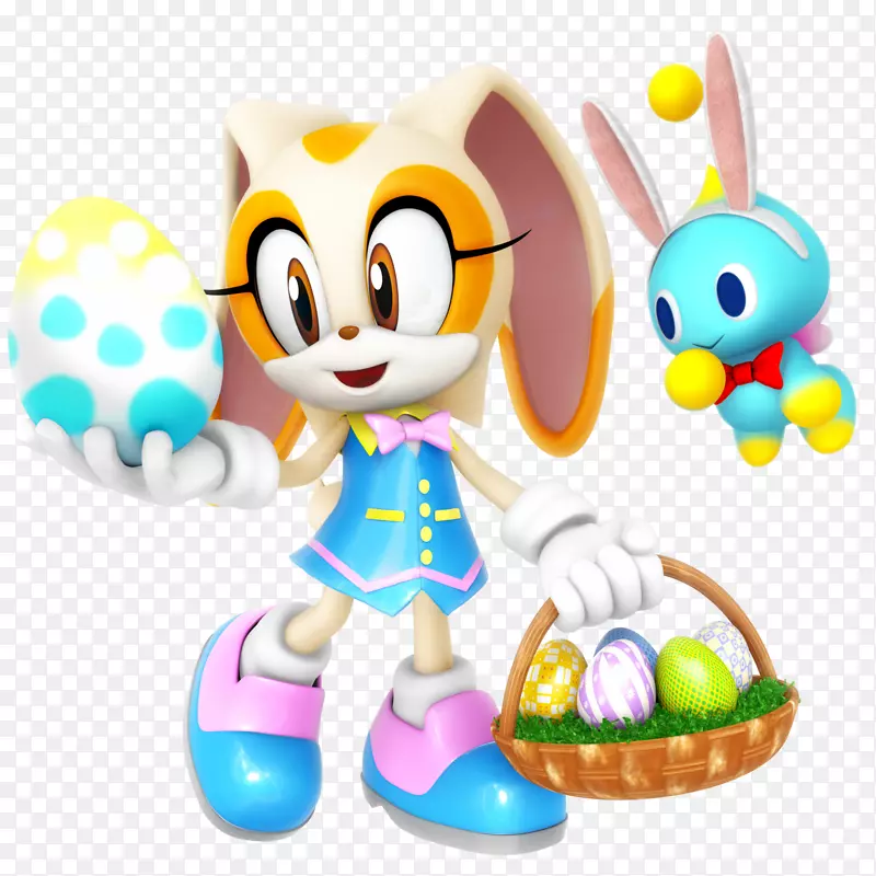 奶油兔子复活节兔子艾米玫瑰复活节兔子