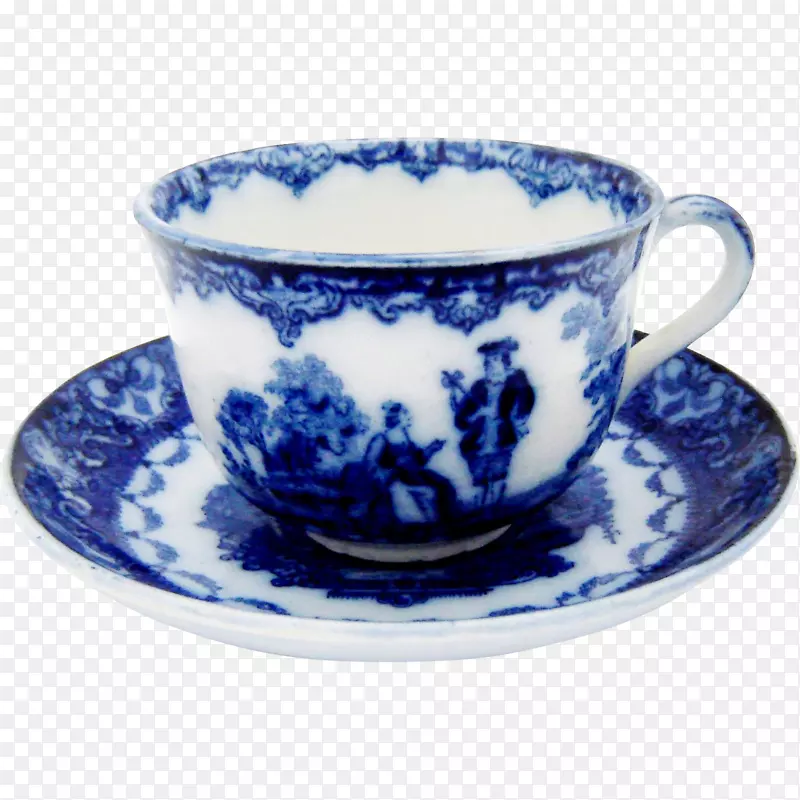 茶碟餐具瓷咖啡杯流蓝公司