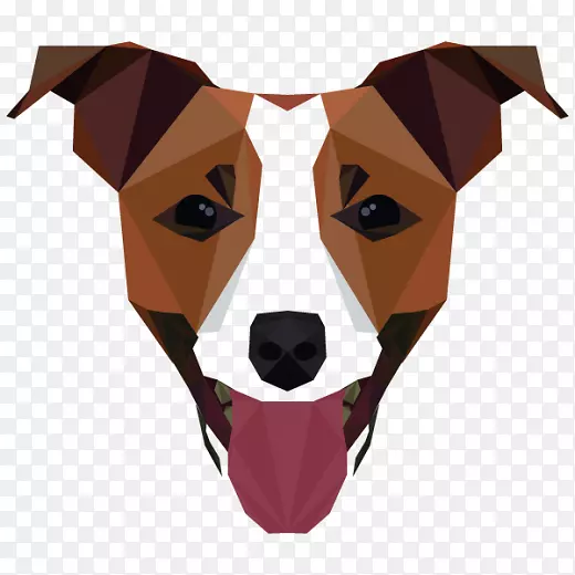 杰克罗素小猎犬图形设计艺术-多边形