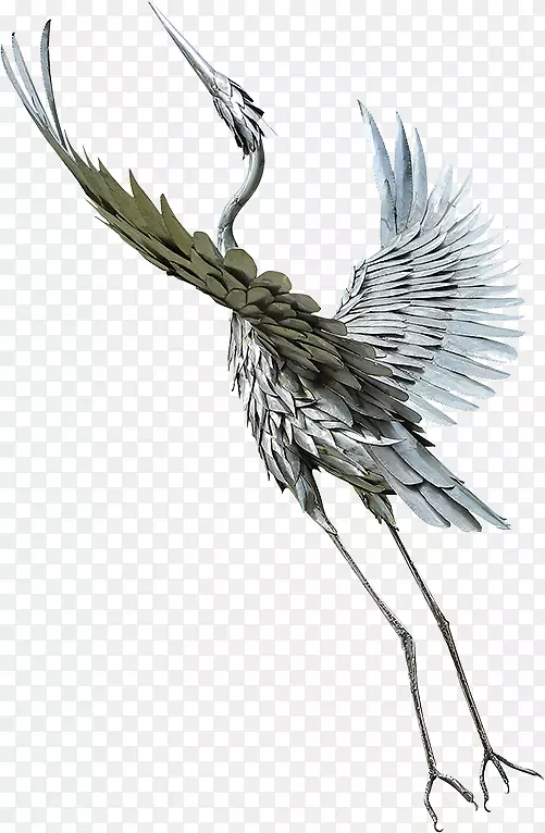 鸟雕花园艺术雕塑-金刚鹦鹉