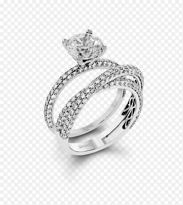 订婚戒指设计师珠宝金订婚戒指