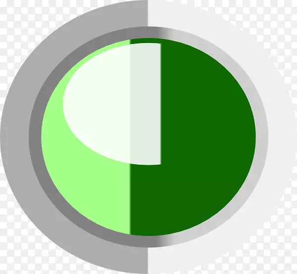 电脑图标剪贴画绿色圆圈