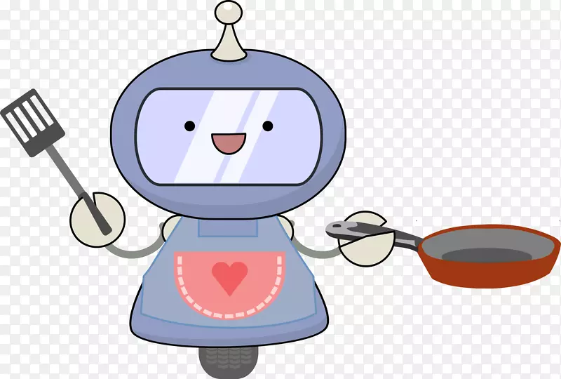 机器人烹饪剪贴画-早餐