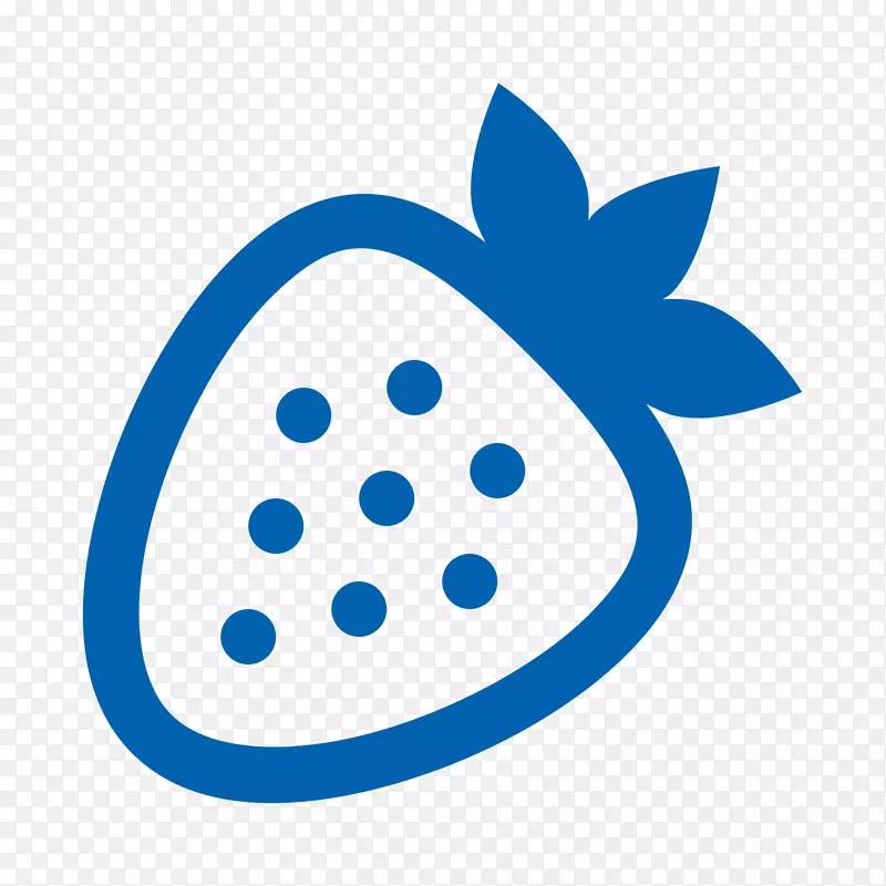 电脑图标草莓玉米饼皮耶罗吉食物-蓝莓