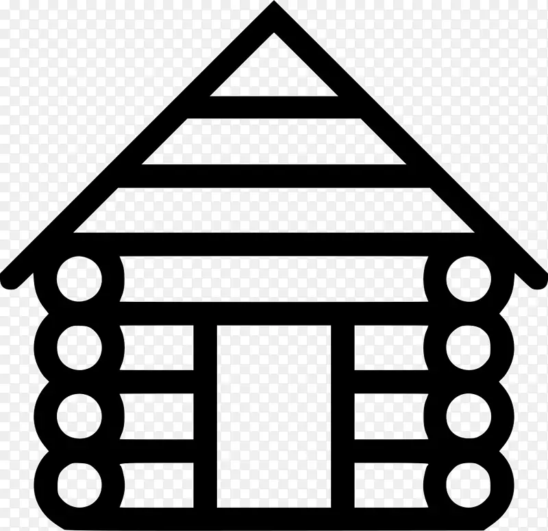 电脑图标，日志，小屋，剪贴画，小木屋