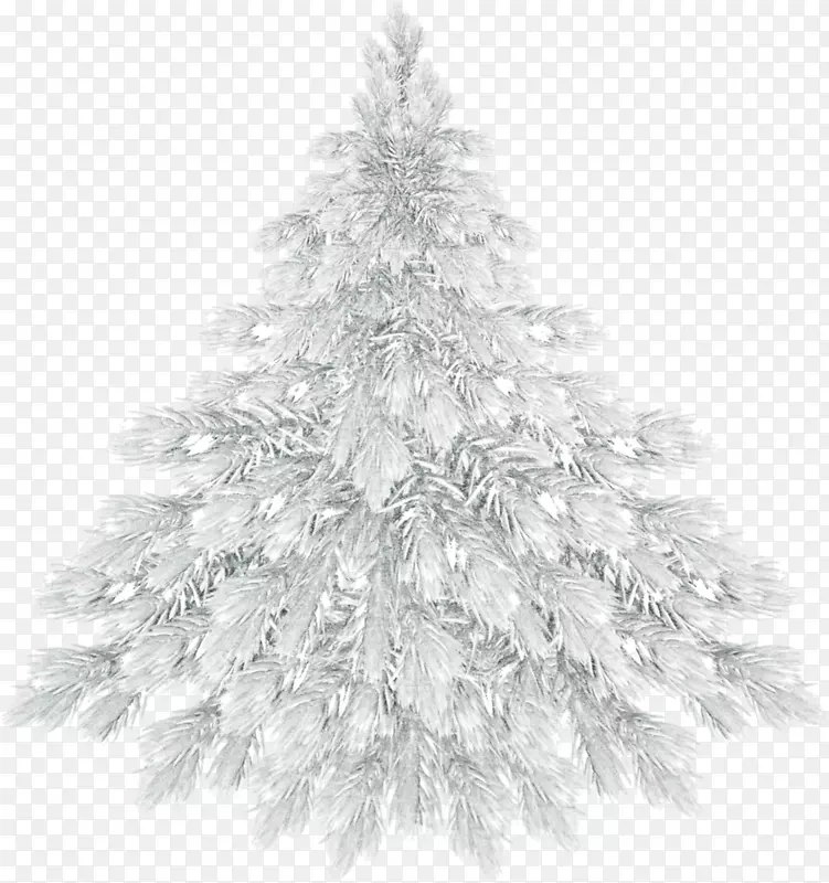 人造圣诞树剪贴画-雪树