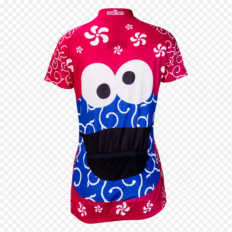 t恤服装骑自行车球衣曲奇怪物饼干怪物