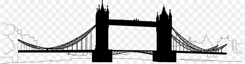 塔桥伦敦眼伦敦桥摄影-桥