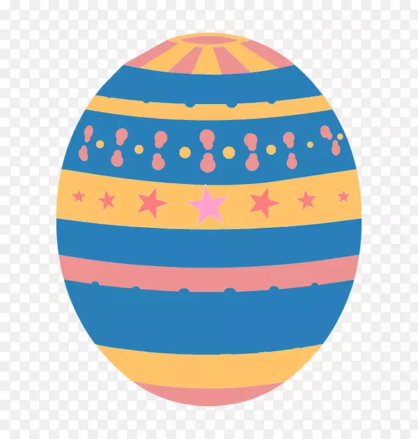 复活节彩蛋装饰复活节兔子剪贴画-复活节彩蛋