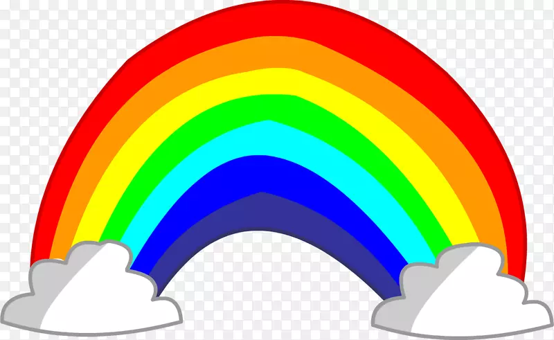 彩虹彩色电脑图标剪贴画体