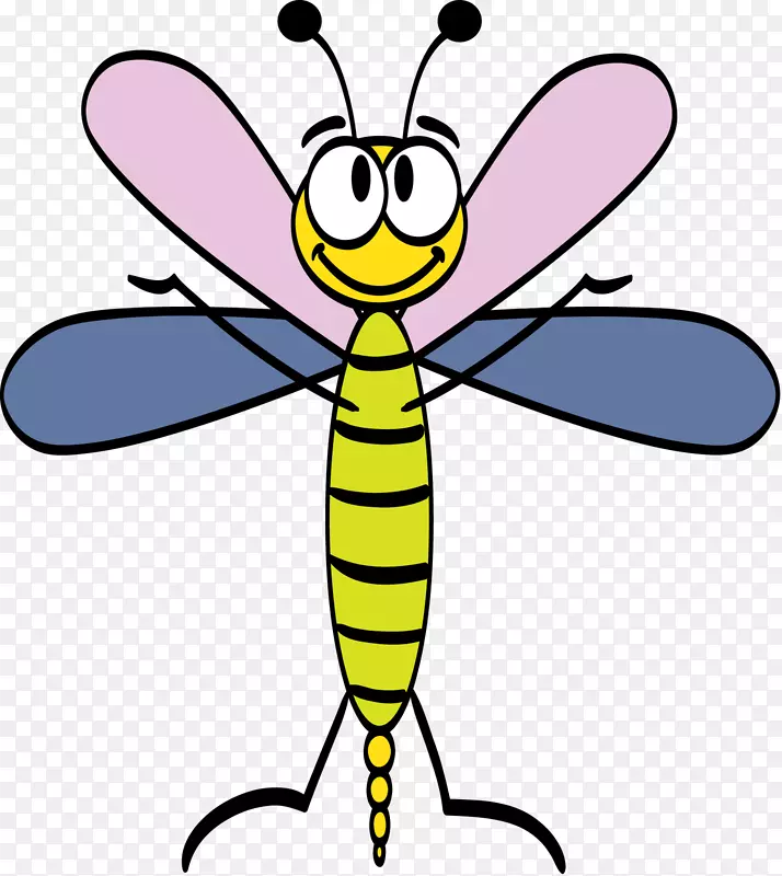 昆虫传粉器蜜蜂动物-龙蝇