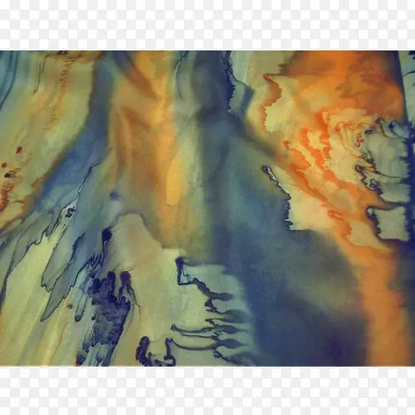 水彩画艺术丝巾手绘