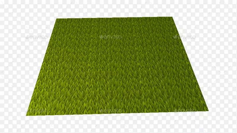 草坪人工草坪长方形草.手绘