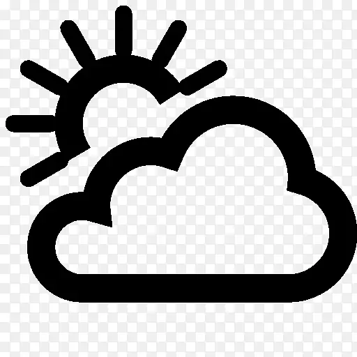 电脑图标天气多云