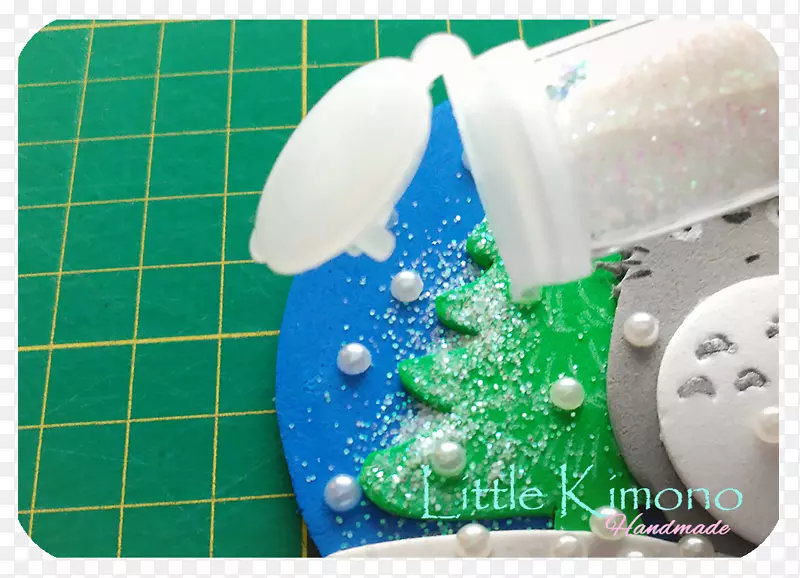 绿松石塑料茶壶-Totoro