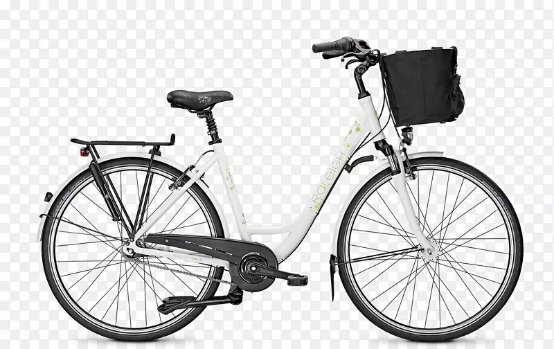 罗利自行车公司城市自行车枢纽齿轮电动自行车-城市生活