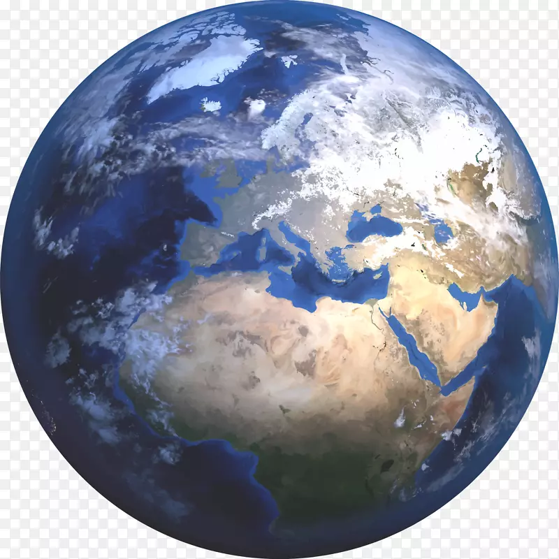 地球沙漠星球蓝色大理石剪贴画行星