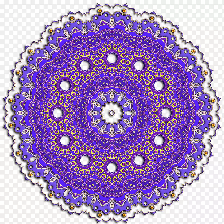 Mandala彩色盘-圆摘要