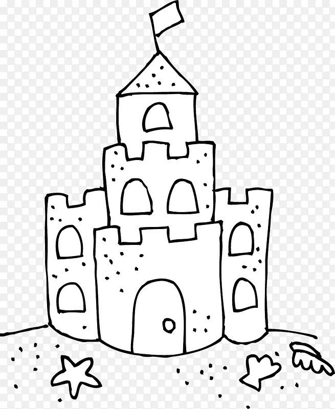沙艺与玩画彩绘书剪贴画-城堡公主