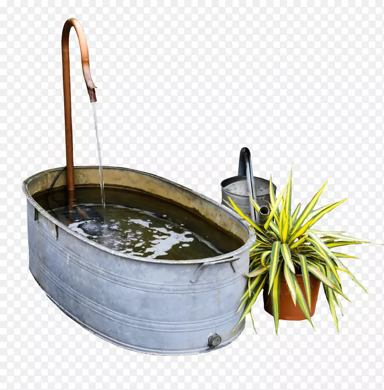 水罐桶花园水特色-花园