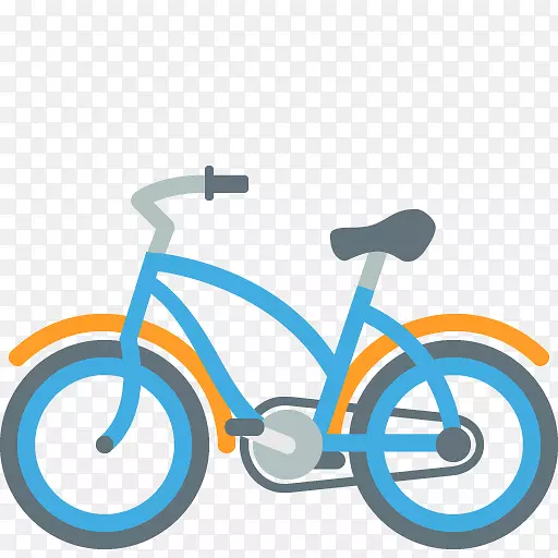 表情符号自行车短信自行车-富士山