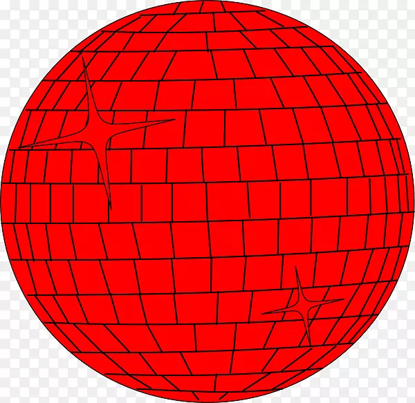 球面圆对称面积图案-迪斯科球