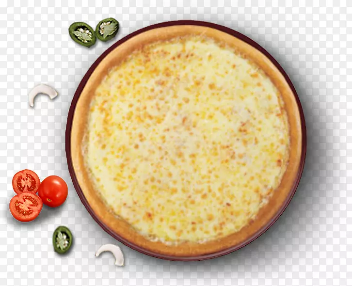 匹萨玛格瑞塔多米诺牌比萨饼芝士蔬菜-非素食食品