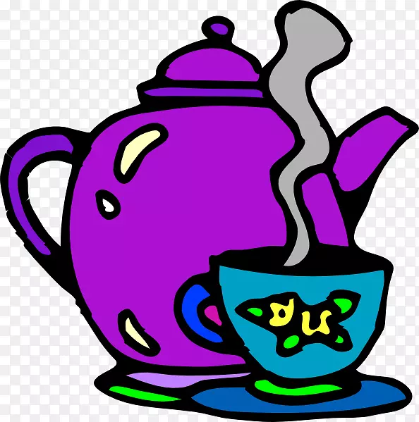 甜茶庆祝茶室咖啡茶壶火锅