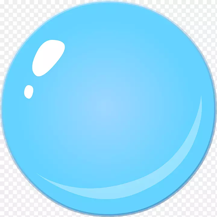 圆蓝剪贴画-水滴