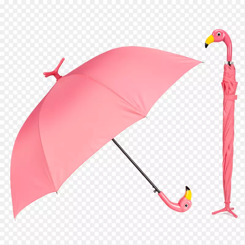 雨伞服装配饰粉色时尚-火烈鸟