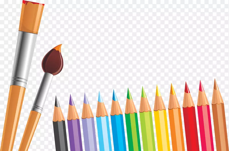 彩色铅笔学校-媒体绘图-铅笔